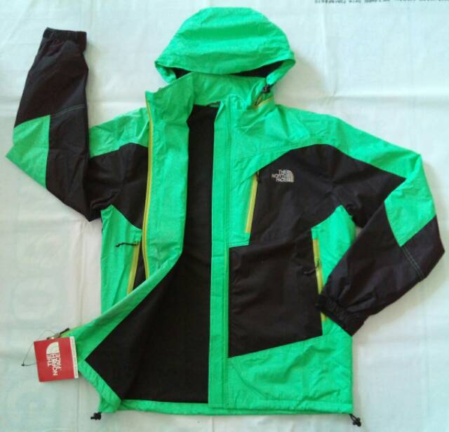 Thomgear Jaket The North Face Hijau Kawasaki Ninja Waterproof