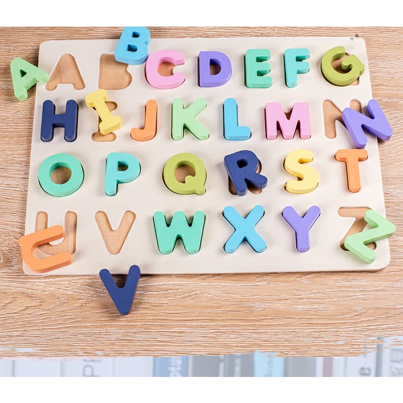 [MS]Mainan Puzzle ABC Dan Angka Timbul Jumbo / Mainan Edukasi Anak / Mainan Anak