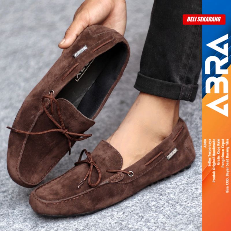 Sepatu Slip On Casual Pria Sepatu Santai Original ABRA