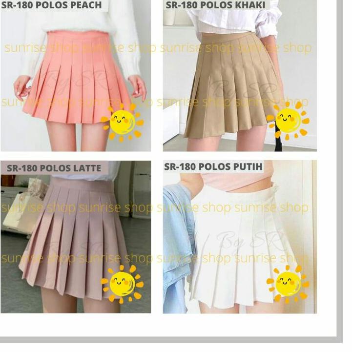Harga Bersahabat.. ROK MINI KOREA ROK TENIS MINI SKIRT TENNIS SKIRT FLARE SKIRT KOREA