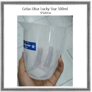 Gelas Ukur/Gelas Takaran Lucky Star/Hawaii/Diansari 500ml