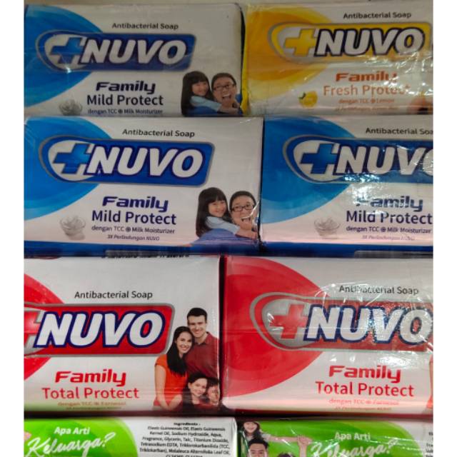 SABUN NUVO FAMILY  PAKET 3 PCS. SABUN ANTI SEPTIC UKURAN 56 GRAM