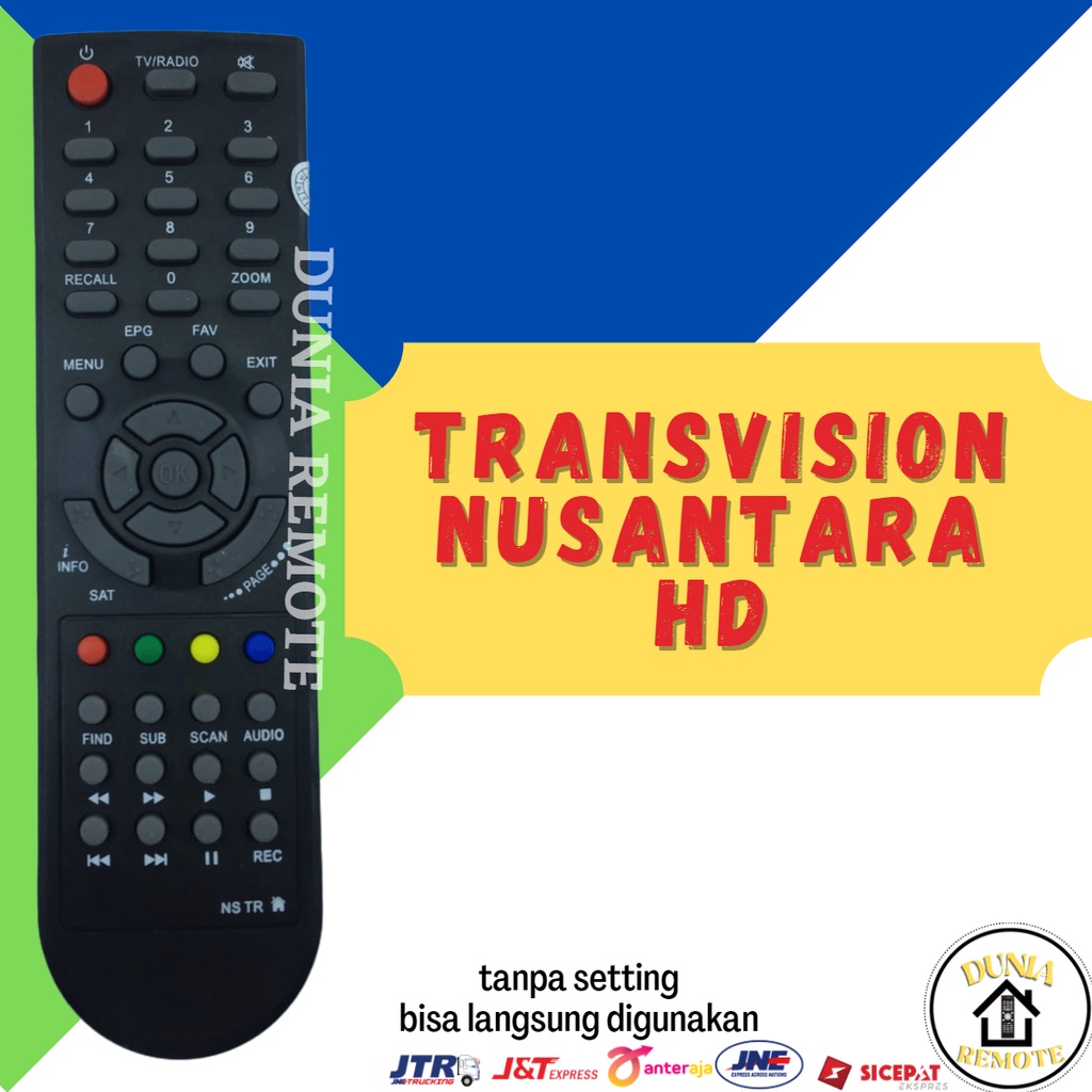 Remot Remote SET TOP BOX DVB T2 TANAKA Nusantara HD