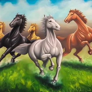 Lukisan Kuda Berlari Shopee Indonesia