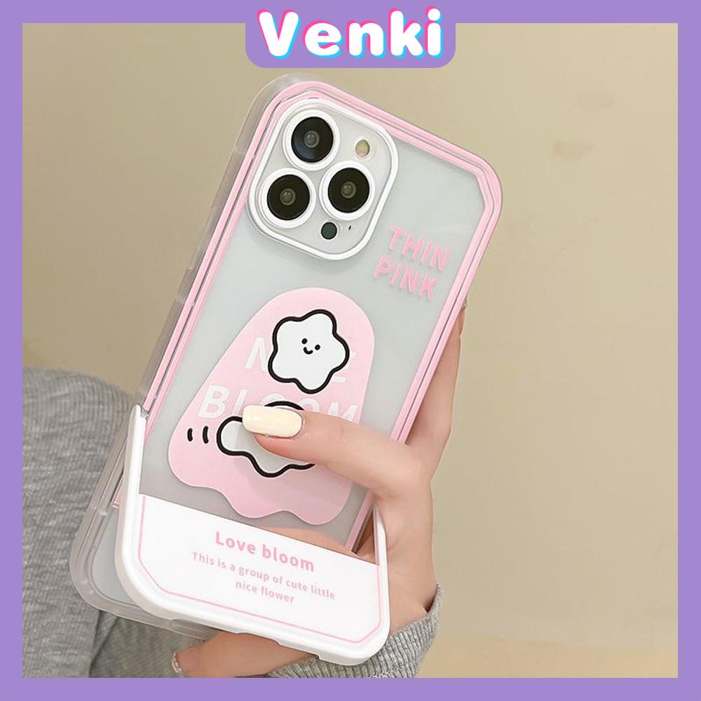 iPhone Case Acrylic Invisible Folding Stand Silicone Soft Case Shockproof Cover Camera Cloud Cute Cartoon Compatible For iPhone 11 Pro Max 13 Pro Max 12 Pro Max 7Plus xr XS Max