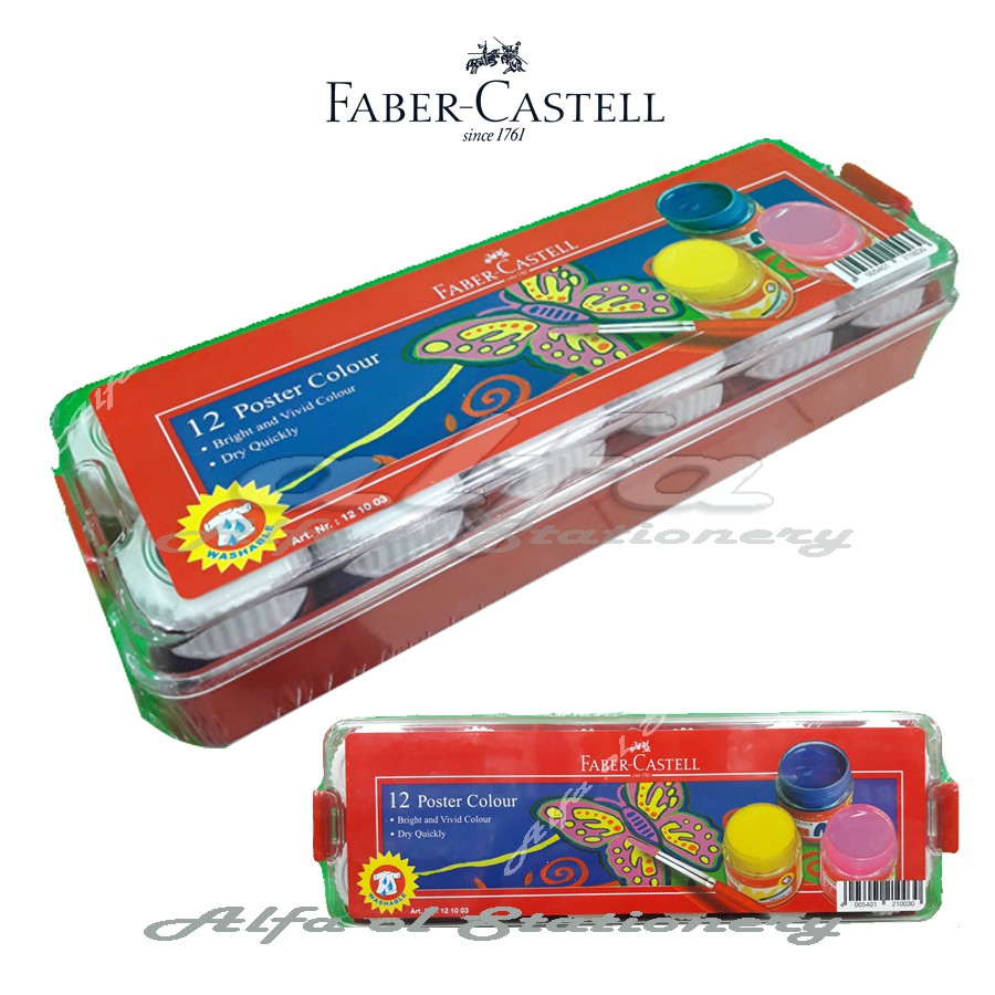 

Poster Colours Set 12 Faber Castell - Cat Poster 12 Warna - 12C
