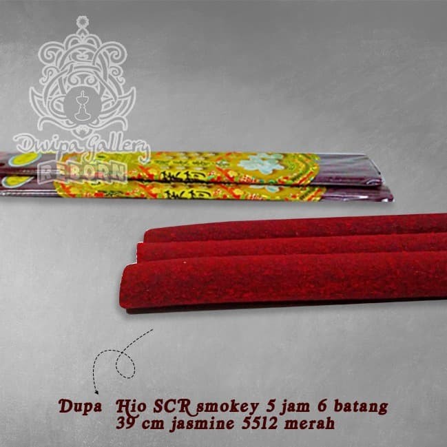 Dupa/ Hio wangi SCR smokey 5 Jam 6 batang 39 cm Jasmine 5512 merah