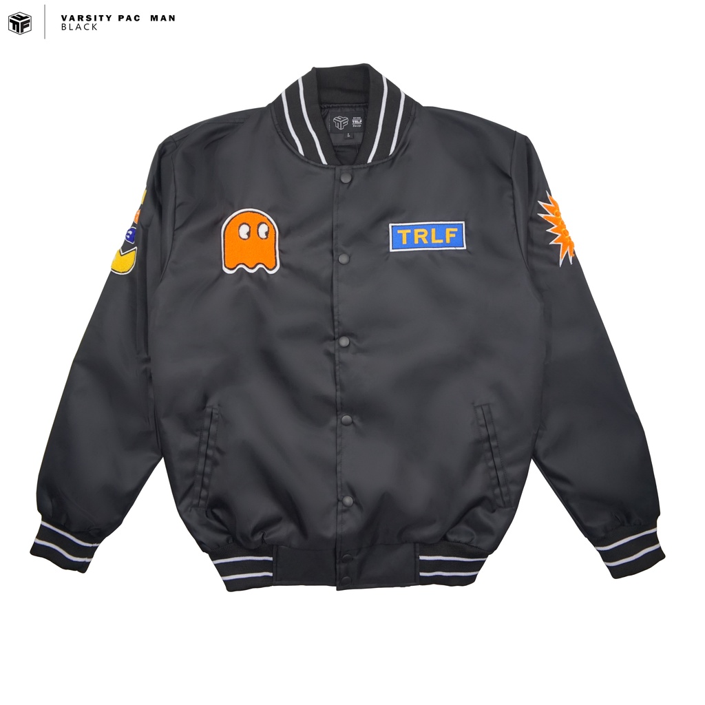 Baseball Jacket Varsity Pac Man Troveast