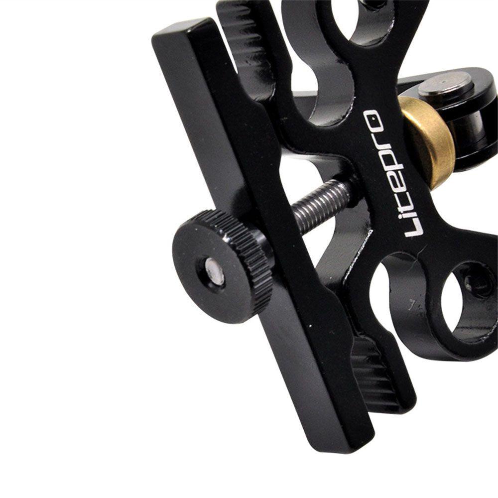 Lanfy Sepeda Pedal Lipat Gunung Jalan Tahan Lama Portabel Bersepeda Aksesoris Sepeda Paduan Aluminium Saddle Holder Bracket