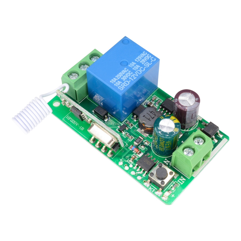 Transmitter Relay Nirkabel Rf 1ch 315mhz Dc 220v Dengan Remote Control