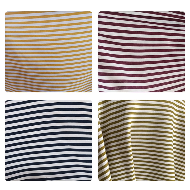 KAIN KATUN RAYON MOTIF SALUR UKURAN GARIS 5 MM