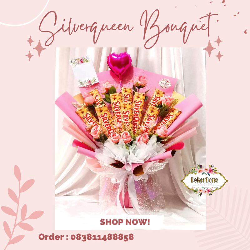 

Bouquet Silverqueen isi 10 pcs.