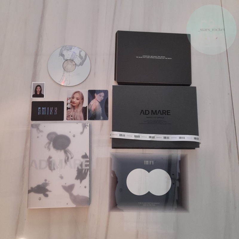 NMIXX Blind Package 1st Single Album Ad Mare : Album Only Photocard Jinni Lenticular Kyujin ID Card 