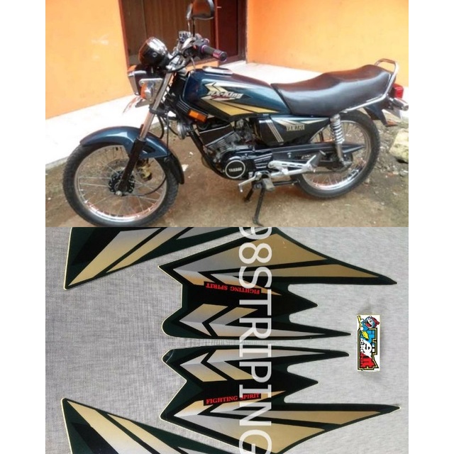 STRIPING RX KING HITAM TAHUN 2002 STIKER LIS STANDAR ORI YAMAHA