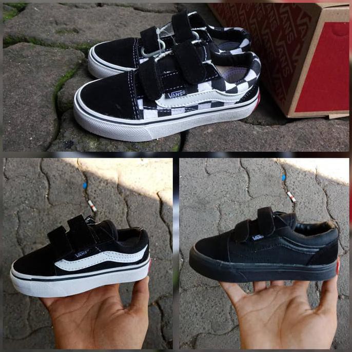 DISKON Sepatu Anak Vans Old School and Checkerboard