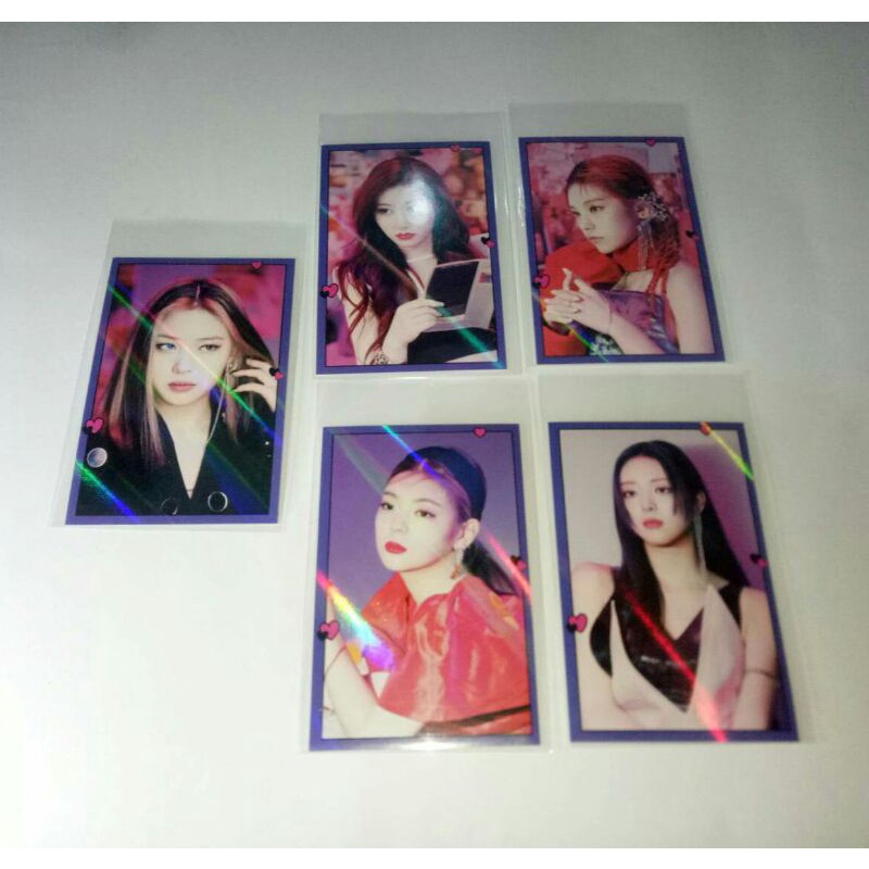 PHOTOCARD BENEFIT GUESS WHO ITZY WITHDRAMA HOLOGRAM RYUJIN YEJI LIA CHAERYEONG YUNA