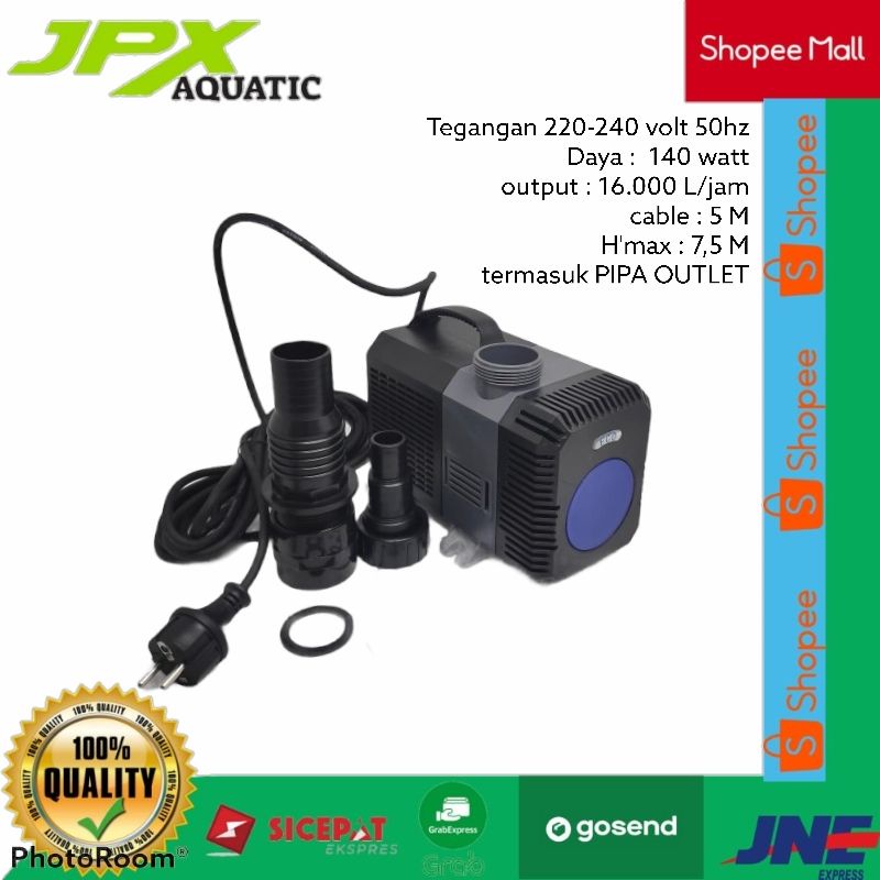 POMPA SUNSUN CTP 16000 / POMPA 16000 LITER / POMPA KOLAM KOI / POMPA SUNSUN / POMPA KOLAM 140 WATT