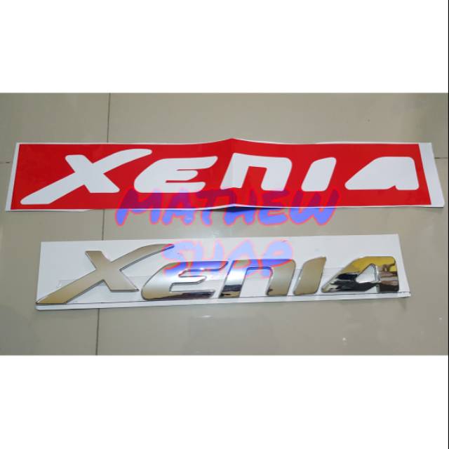 Emblem Kap Mesin Xenia Chrome / Engine Hood Emblem Xenia / Emblem Xenia / Logo Kap Mesin Xenia