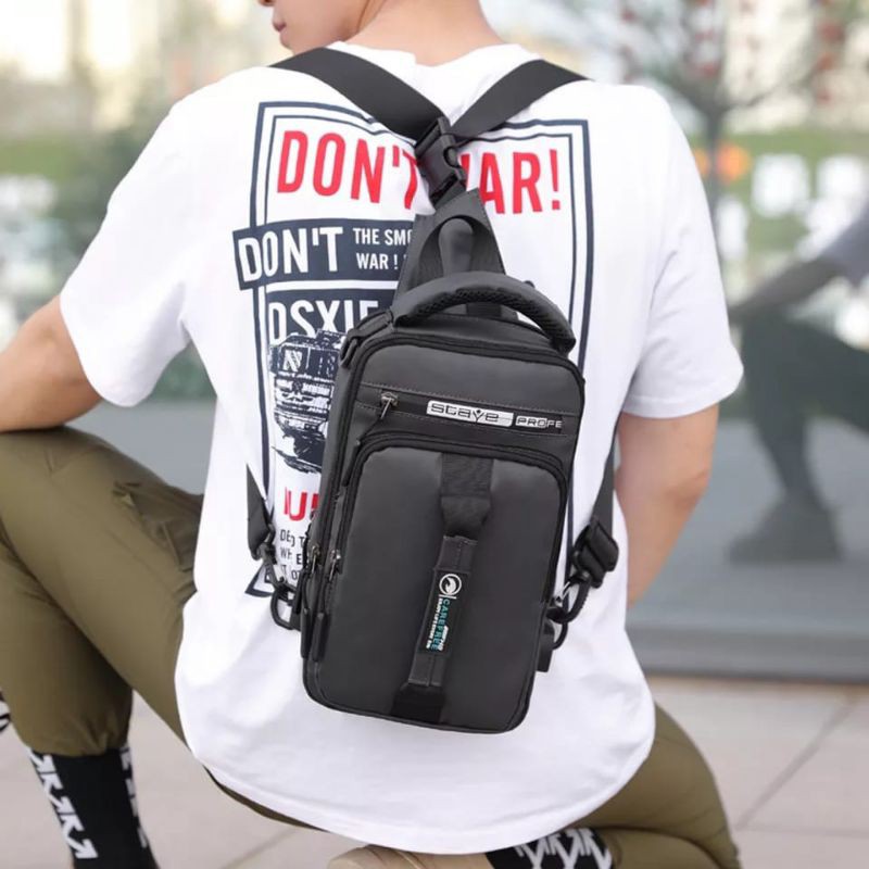 Promo Tas Selempang Slingbag Multfungsi ELEMENT 1  Pria ( Bisa Ransel)