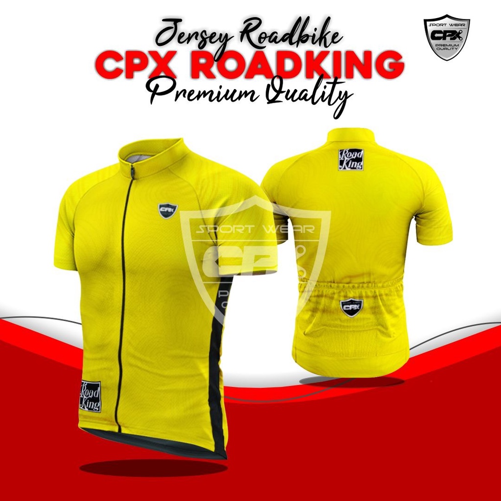 HOT DEALS CPX ROADKING JERSEY SEPEDA PRIA LENGAN PENDEK GOWES SELI DRYFIT BERPORI SAKU BELAKANG FULL