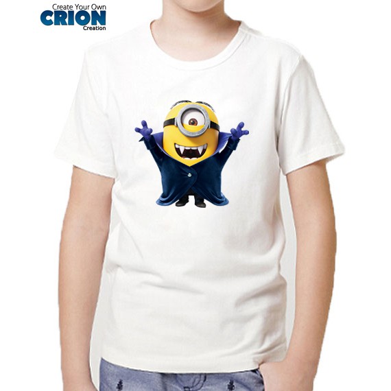 Kaos Halloween Anak - Minion Vampir - By Crion