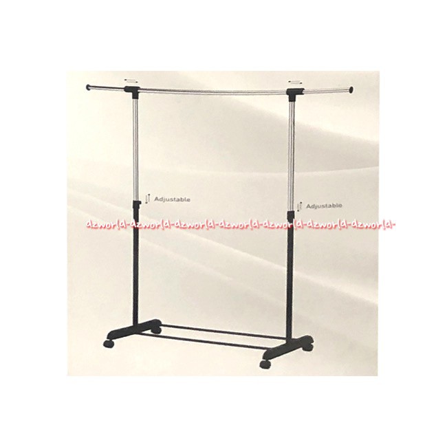 Krisbow Garment Rack Tempat gantungan Baju Rak Dengan Hanger 15kg