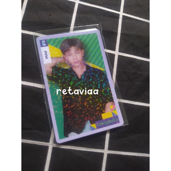 pc photocard namjoon rm holo toko hijau