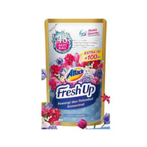 Kao Attack Fresh Up Softener Joyful Paradise 700Ml
