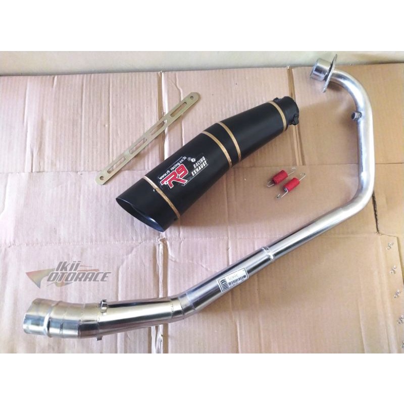 Knalpot R9 Hitam Black honda Sonic 150R Sonic 150