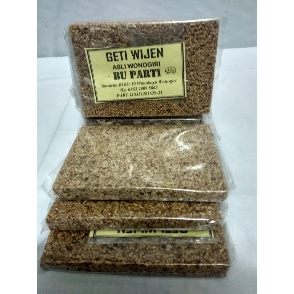 

Aneka Snack Geti Wijen Bu Parti Asli Wonogiri 50 gram/Enting enting wijen/enting geti wijen/geti