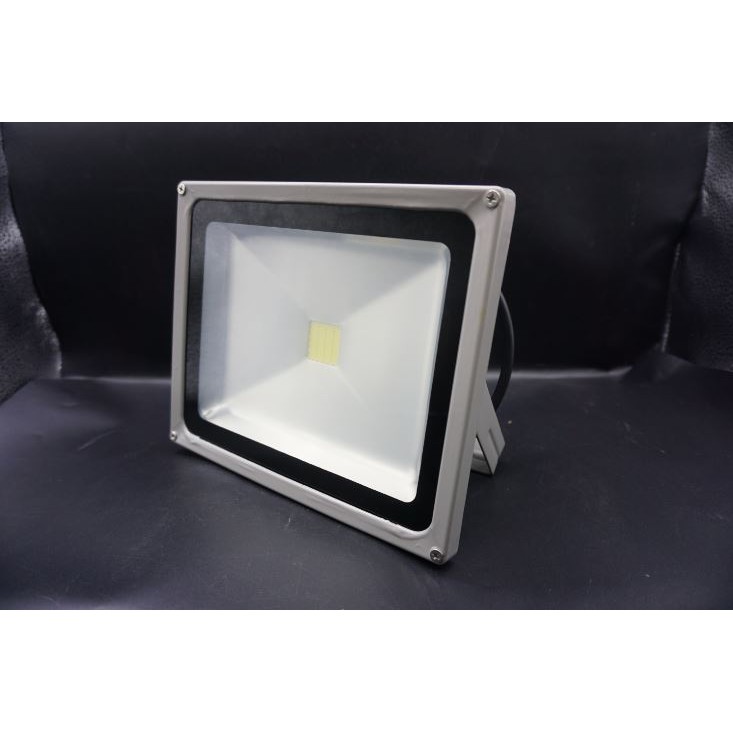 Lampu Kap Halogen LED White Silver Super LED Fixture 100 Watt