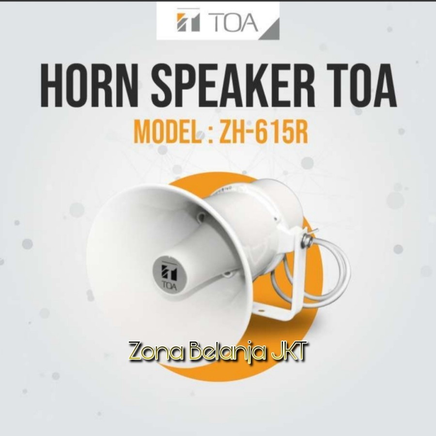 Speaker Corong Toa Mesjid Musholla ZH 615R ( 15Watt ) Original Speaker Outdoor Toa ZH-615R