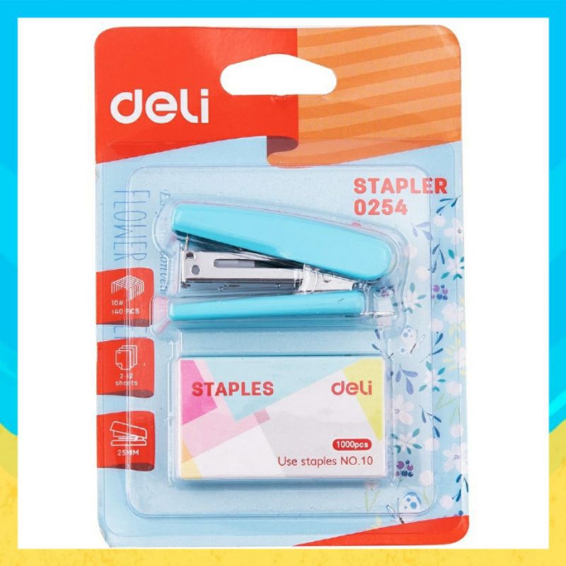 

Deli Stapler 0254 / Stapler + isi No 10 / Stapler set mini