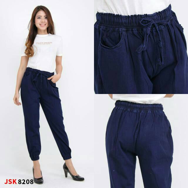 Celana Joger Jeans Wanita Denim Cewek JSK JEANS Shopee Celana Joger Jeans Wanita Denim Cewek JSK JEANS Shopee