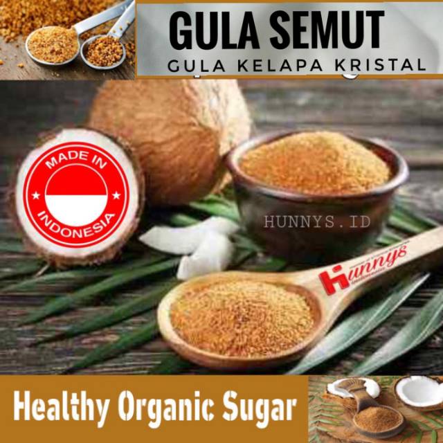 

ORIGINAL GULA KELAPA KRISTAL ORGANIK GULA SEMUT SERBUK ASLI COCONUT SUGAR 250 gram