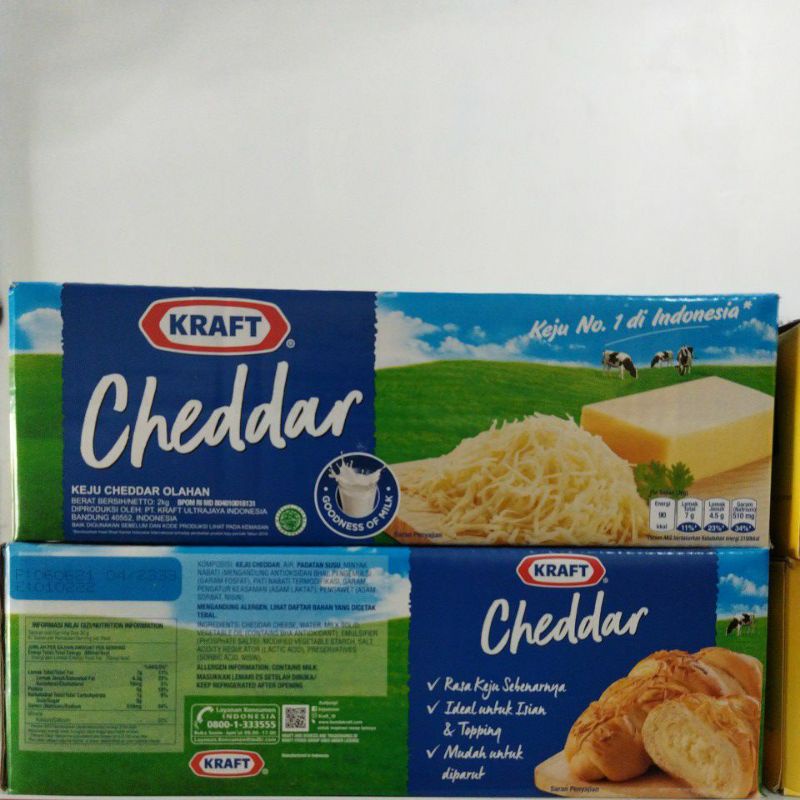 TERMURAH Kraft Cheddar Keju 2kg