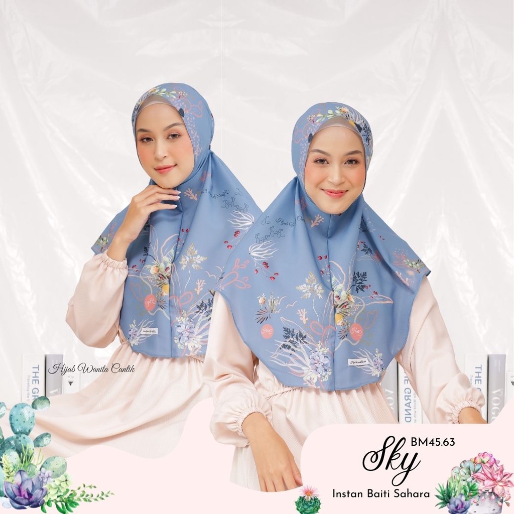Hijabwanitacantik - Instan Baiti Sahara | Hijab Instan | Jilbab Instan-Sky