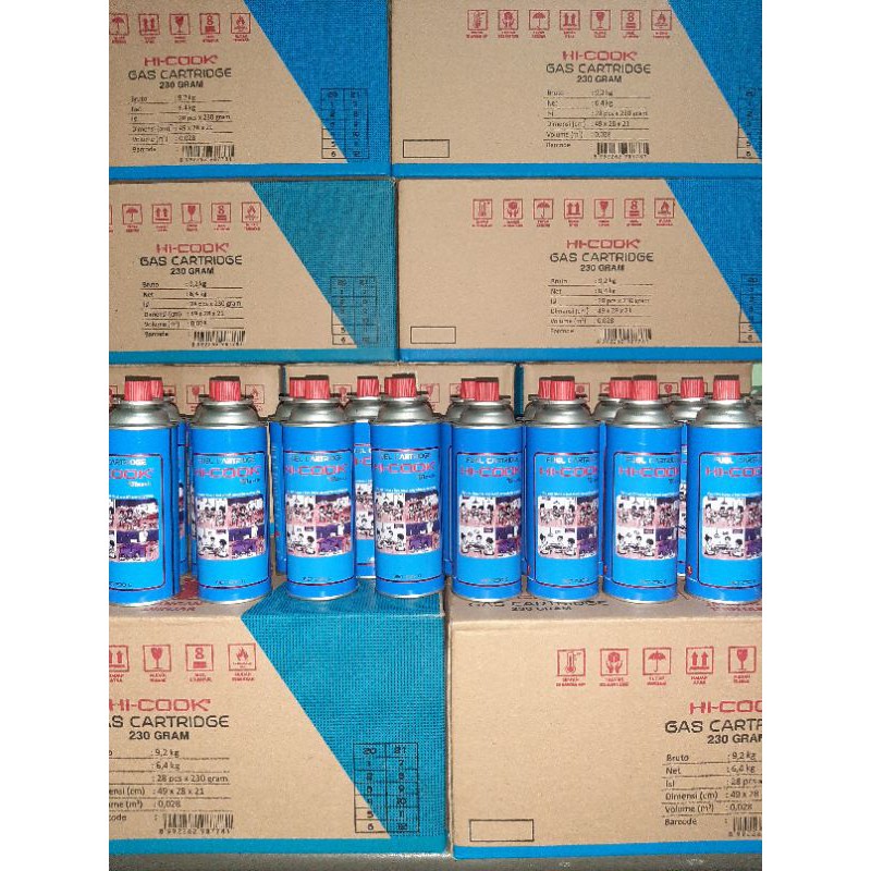 

GAS PORTABLE HI COOK 230 GR PER KARDUS (28 Kaleng) ORIGINAL !!
