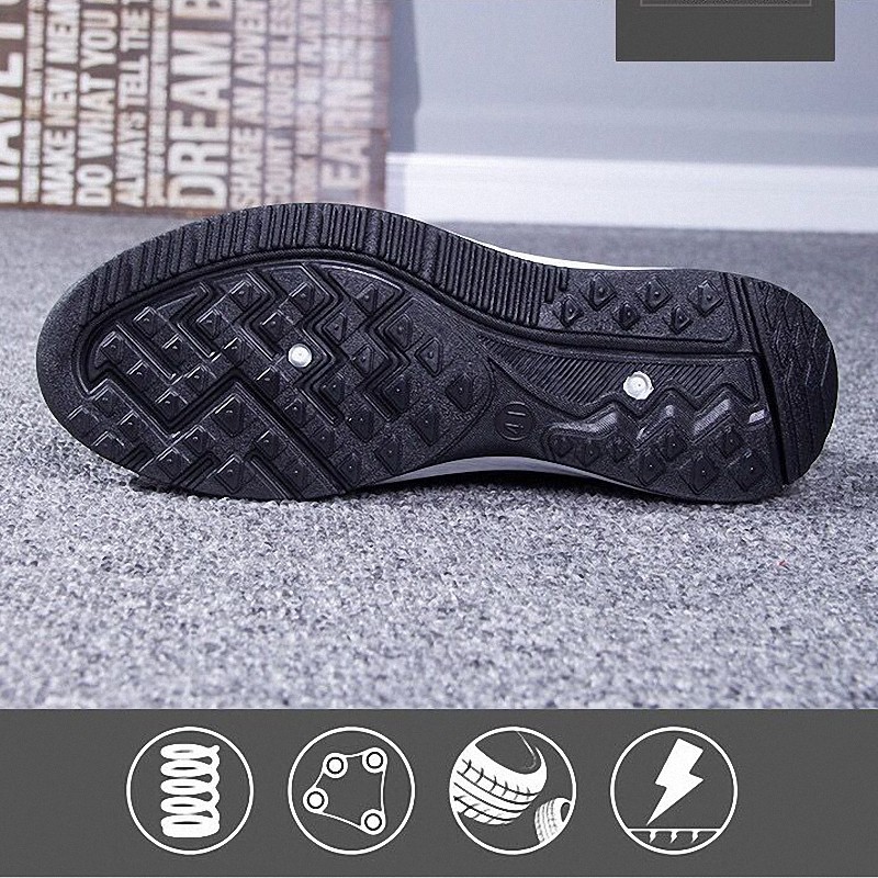 Toread Sepatu Slip On Pria Sepatu Casual Pria Antislip  Untuk Sekolah Hitam MC601