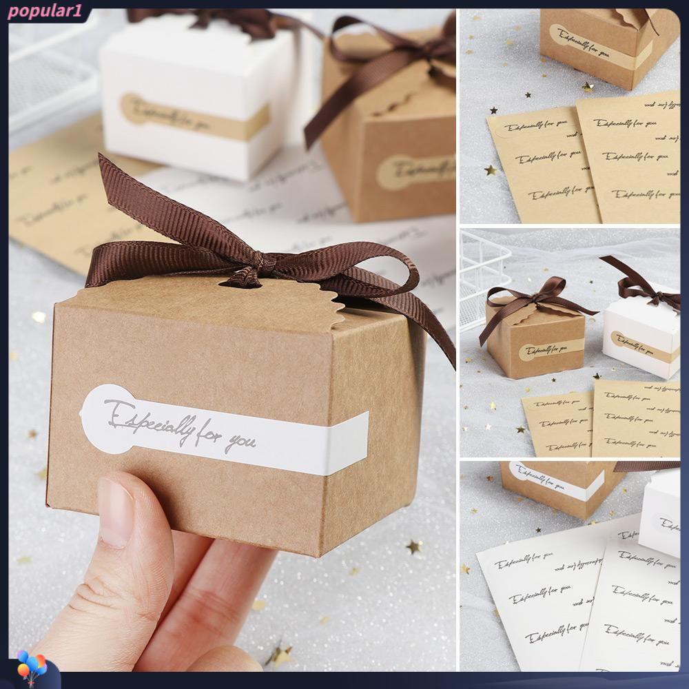 POPULAR 108pcs Gifts Handmade Sticker Party Supplies Gift Boxes Seal Label Especially for You Wedding Favors Valentine's Day decorations Festival Decoration DIY Craft Bakery Stickers/Multicolor