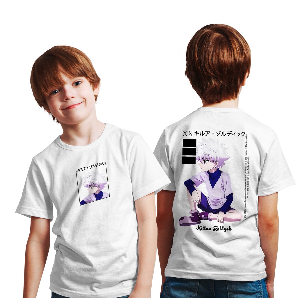 T-SHIRT KIDS  LOGO Killua Zoldyck MANGA JAPAN ANIME PREMIUM