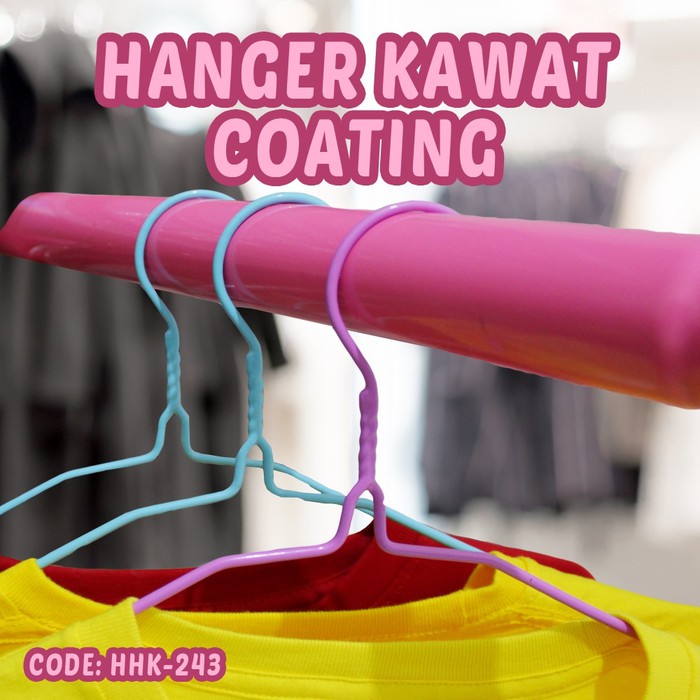 HANGER CLOTHING - GANTUNGAN BAJU KAWAT ISI 10PCS - HHD-243