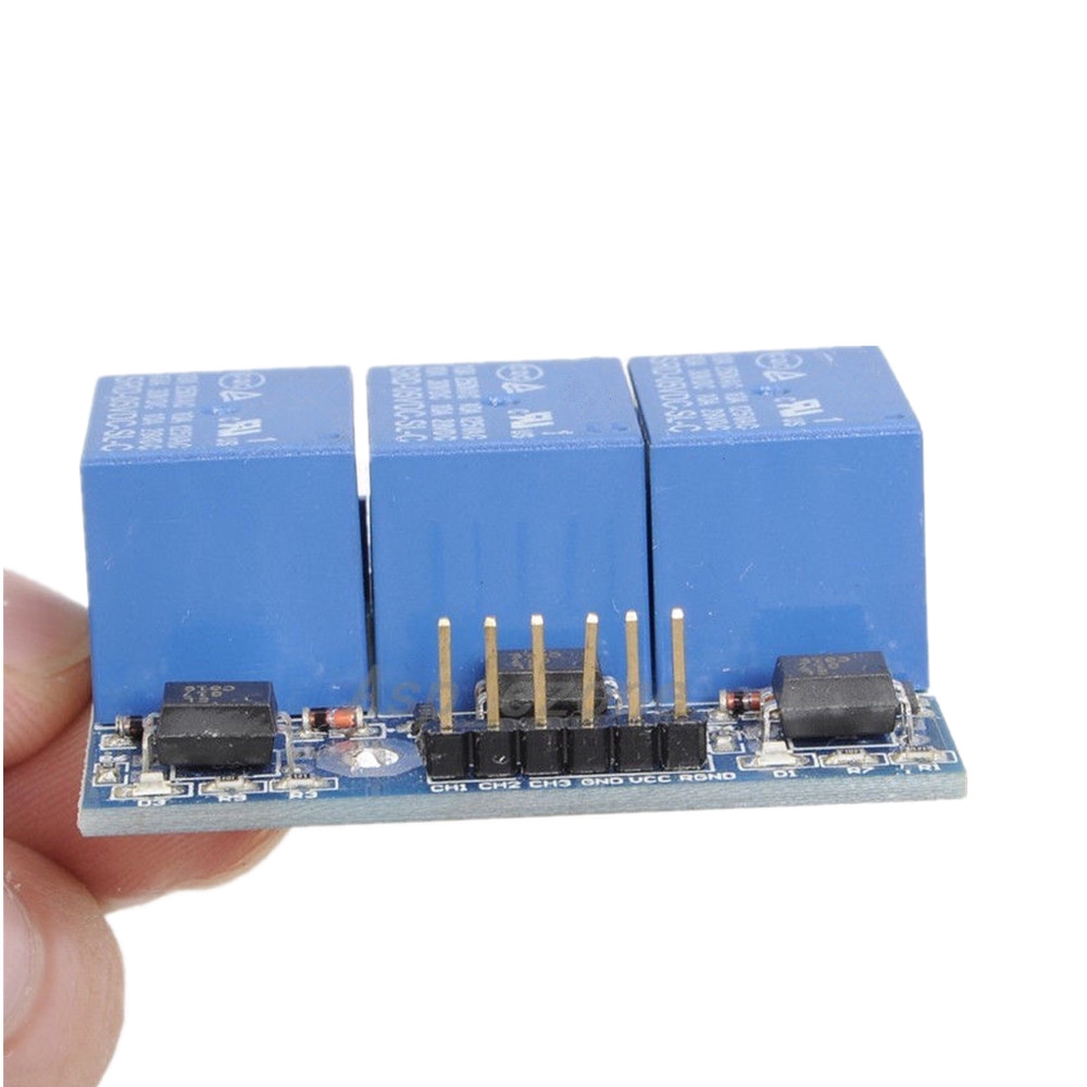 ✫〖ready to ship/COD〗✫ Modul Relay 3-Channel dengan Isolasi Optocoupler Isolation 3.3V 5V Signal