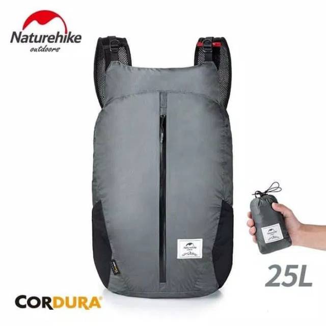 TAS OUTDOOR LIPAT WATERPROOF 25L NATUREHIKE NH18B510-B tas leptop camping hiking piknik cycling