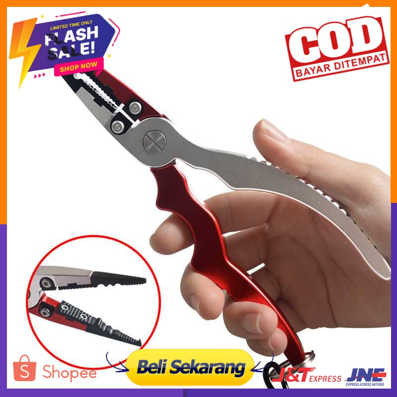 Tang Pemotong Kail Pancing Alumunium Fishing Pliers Hook Remover