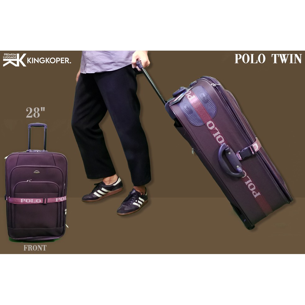 Koper Polo 28 inch ukuran bagasi - koper kain - koper besar - koper roda 2-koper murah - koper jumbo