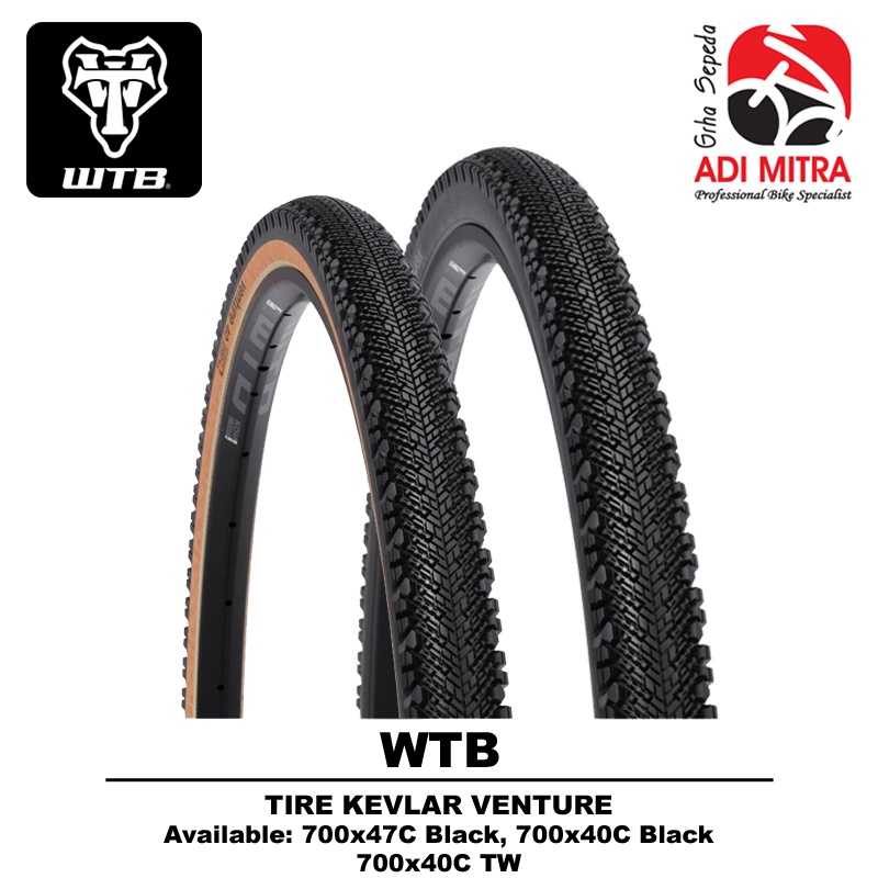 Tire Kevlar WTB Venture Ban Luar Sepeda 700Cx40 / 650Bx47 (27.5x1.85)