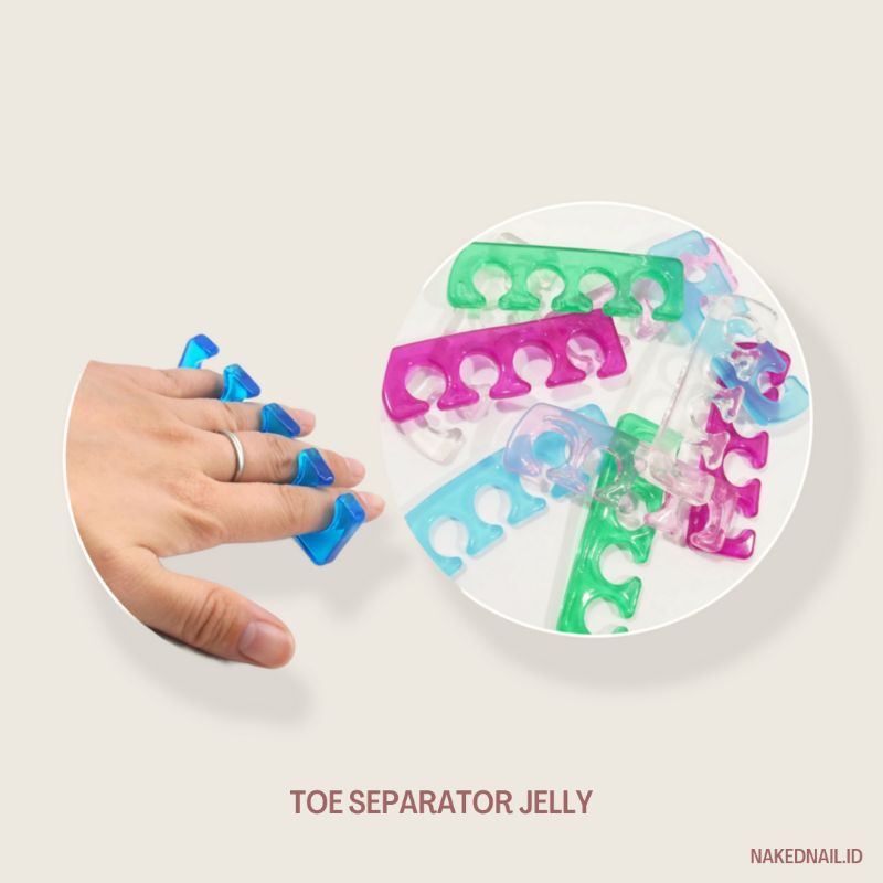 pembatas jari kaki / tangan jelly / separator jari / jelly separator harga perpasang nailart