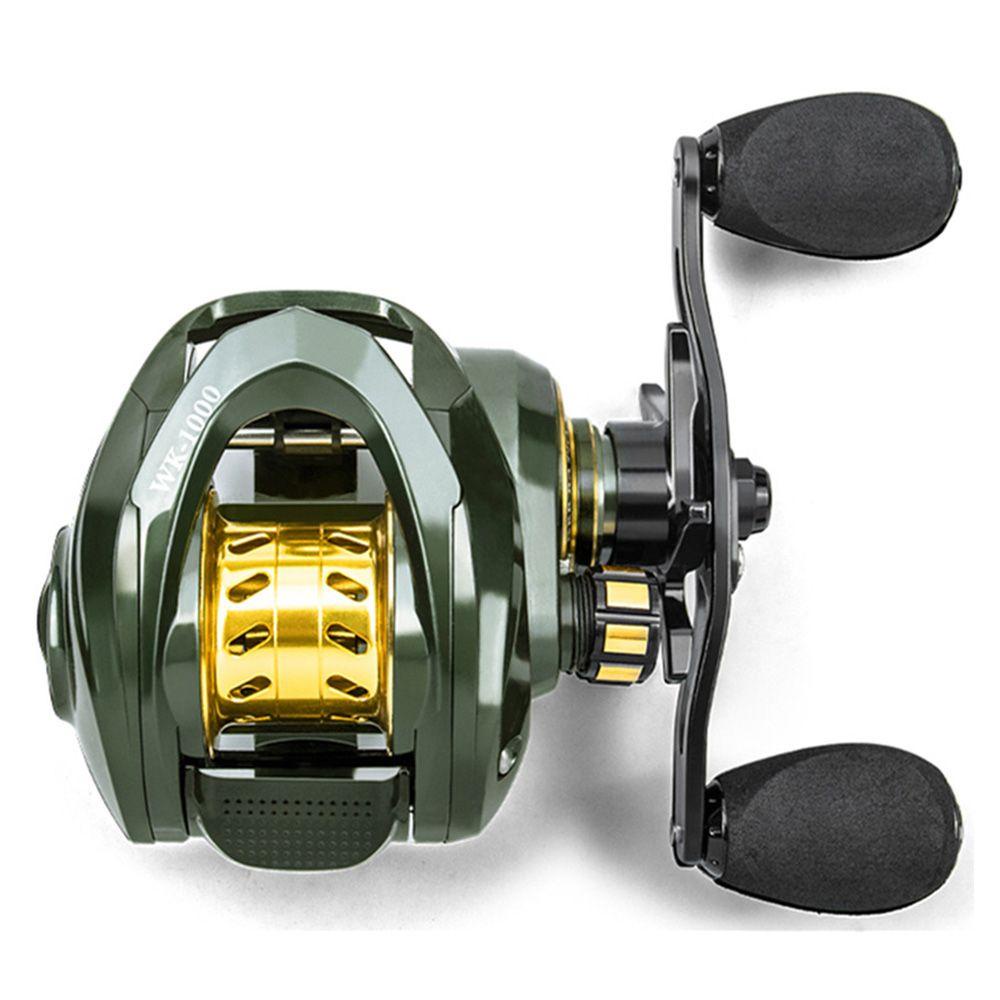 TOP Water Drop Wheel Tembakan Panjang Lei Qiang Hits Tangan Kiri WK Hitam 6.3:1 13 +1 Gulungan Pancing