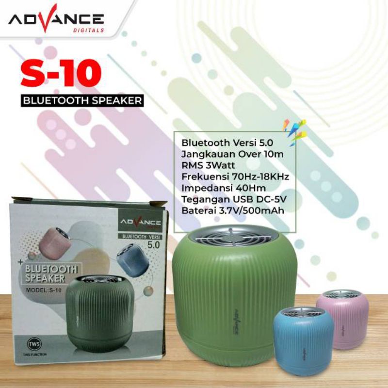 Speaker Bluetooth Advance S-10